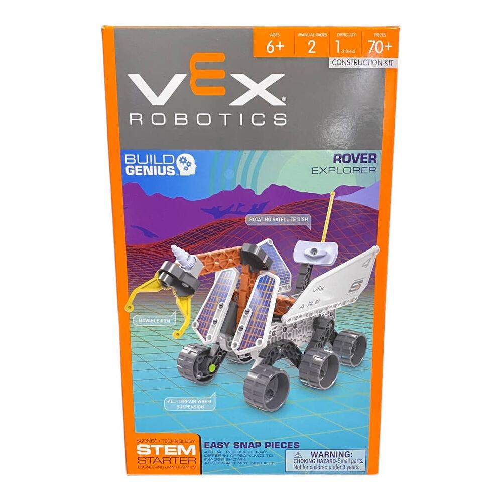 Hexbug Vex Robotics Rover Explorer STEM Starter Construction Kit 70+ Pieces New